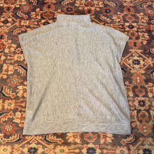 Ann Mashburn 100% Cashmere Light Funnel Neck Drape T Shirt